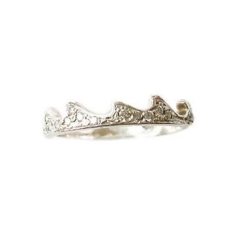 Thin Wave Paved Ring