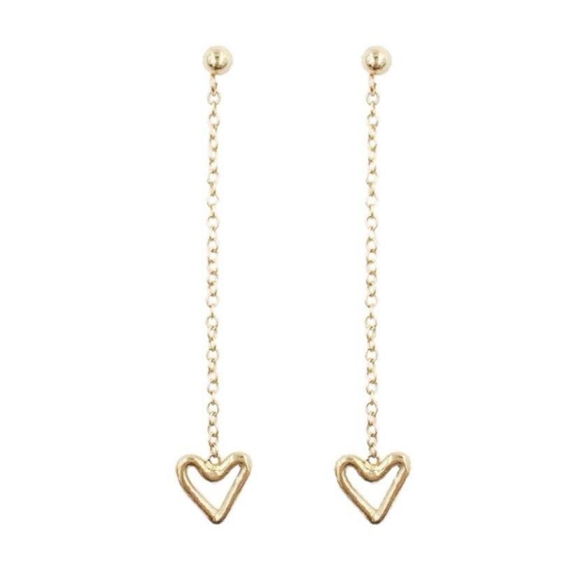 Tiny Heart Dangle Earrings