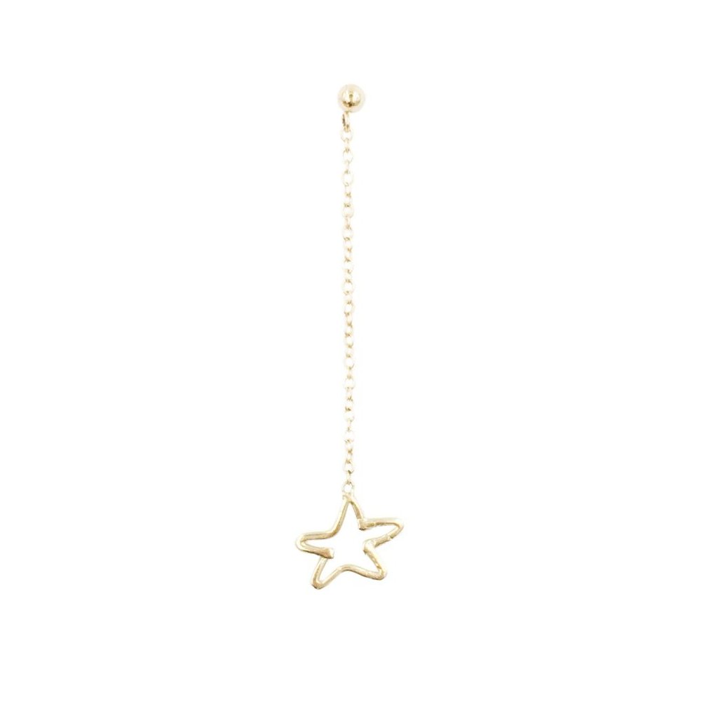 Tiny Star Dangle Earrings