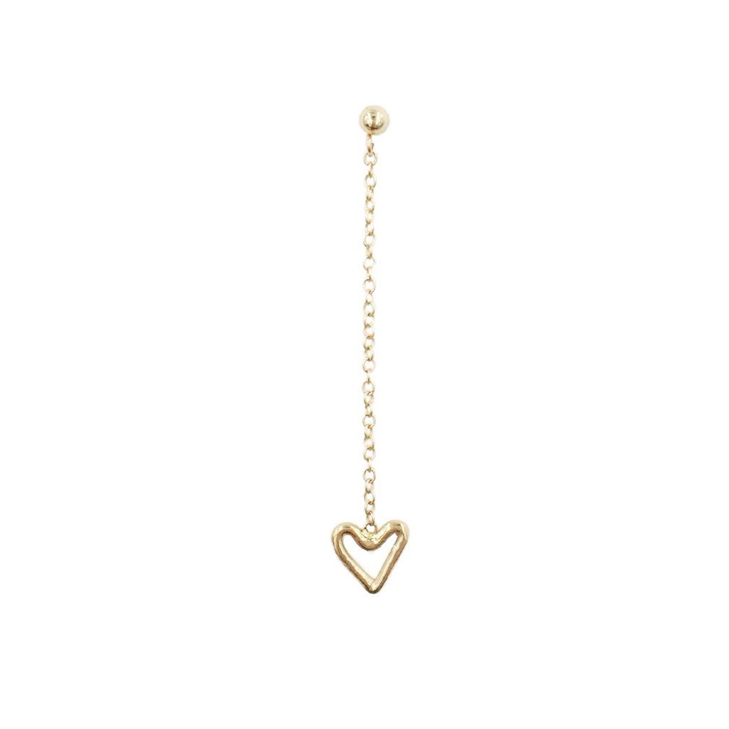 Tiny Heart Dangle Earrings
