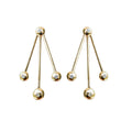 Petal spark diamond drop earrings